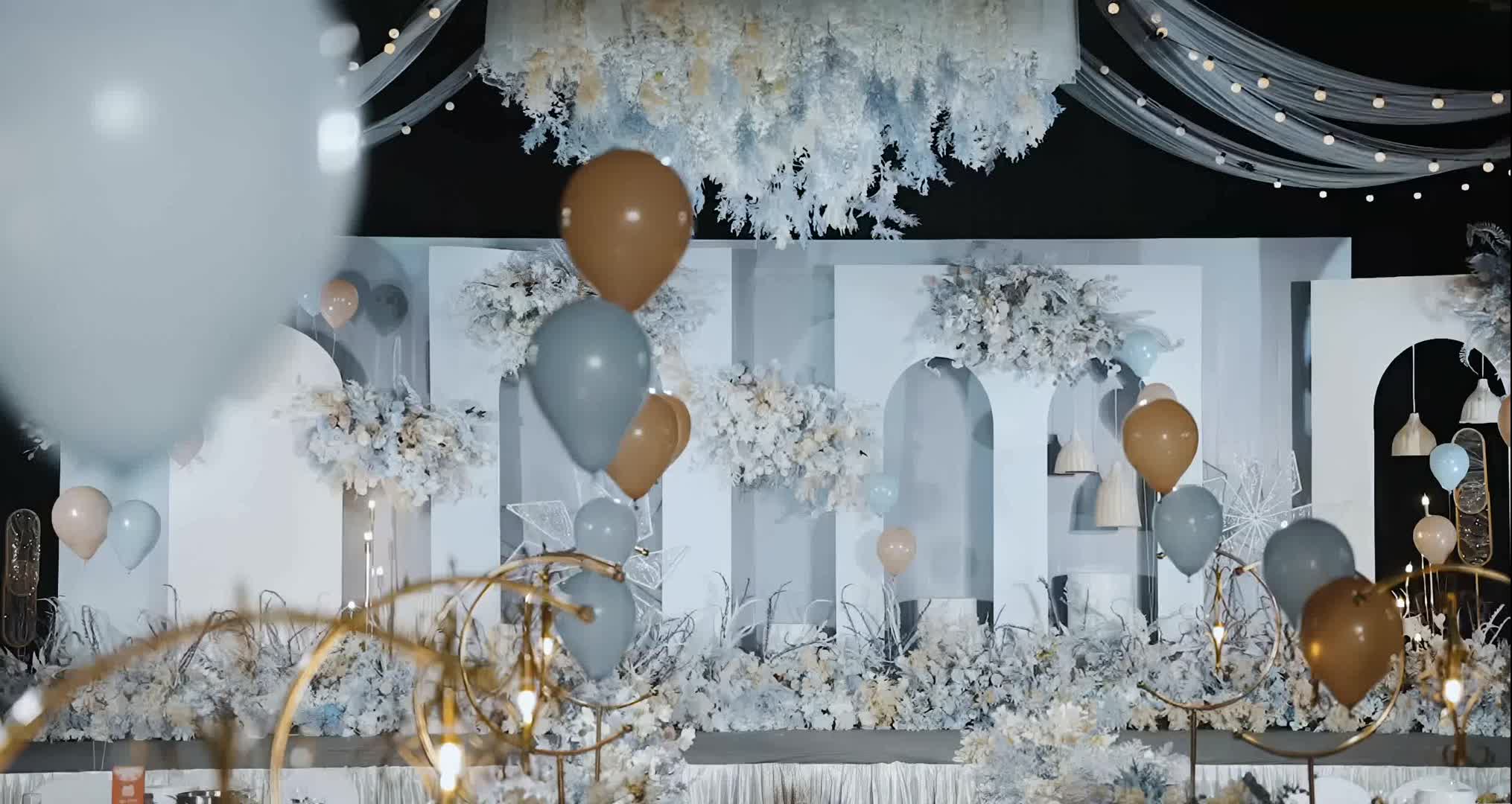 鱼跃婚礼·蓝白甜梦心动之约