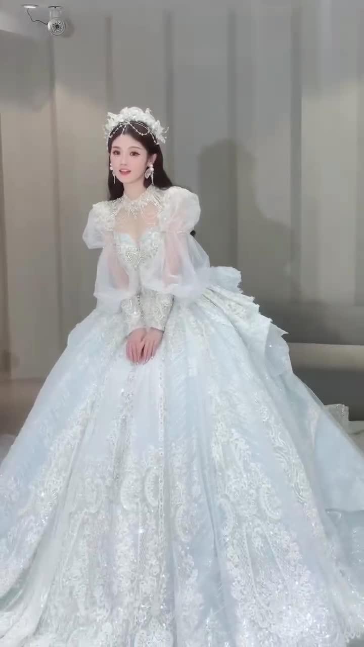 少女感满满的婚礼主纱