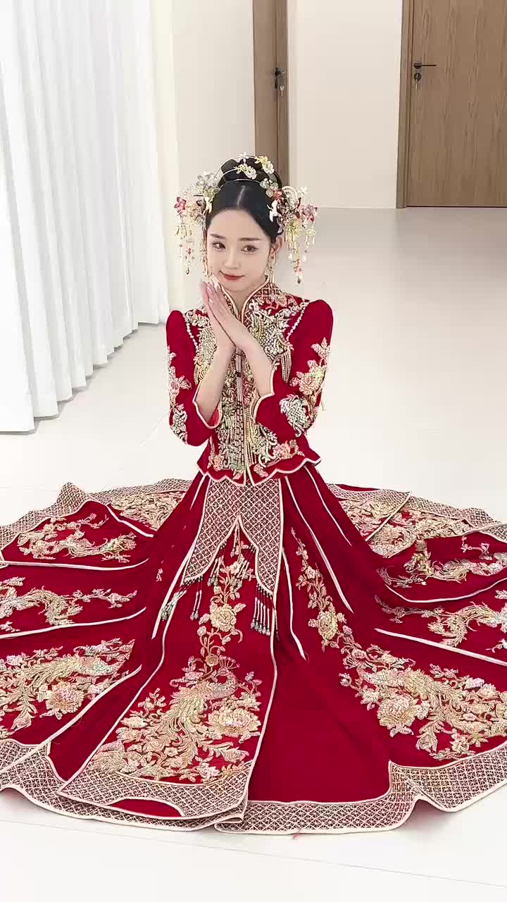 唯美大气中式秀禾