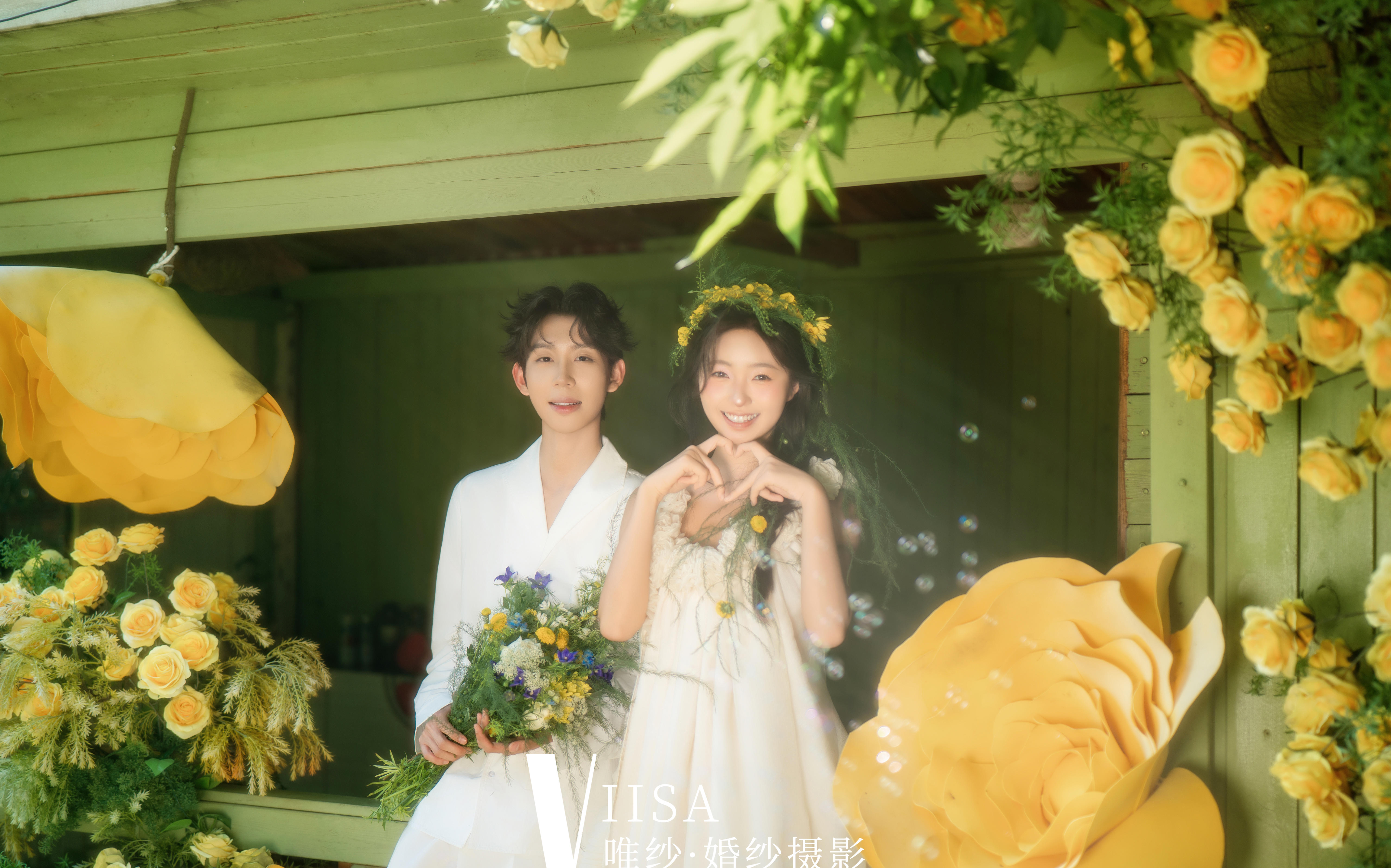 🌿森系婚纱照的正确打开方式！