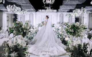 白绿色韩系婚礼 | 云幔
