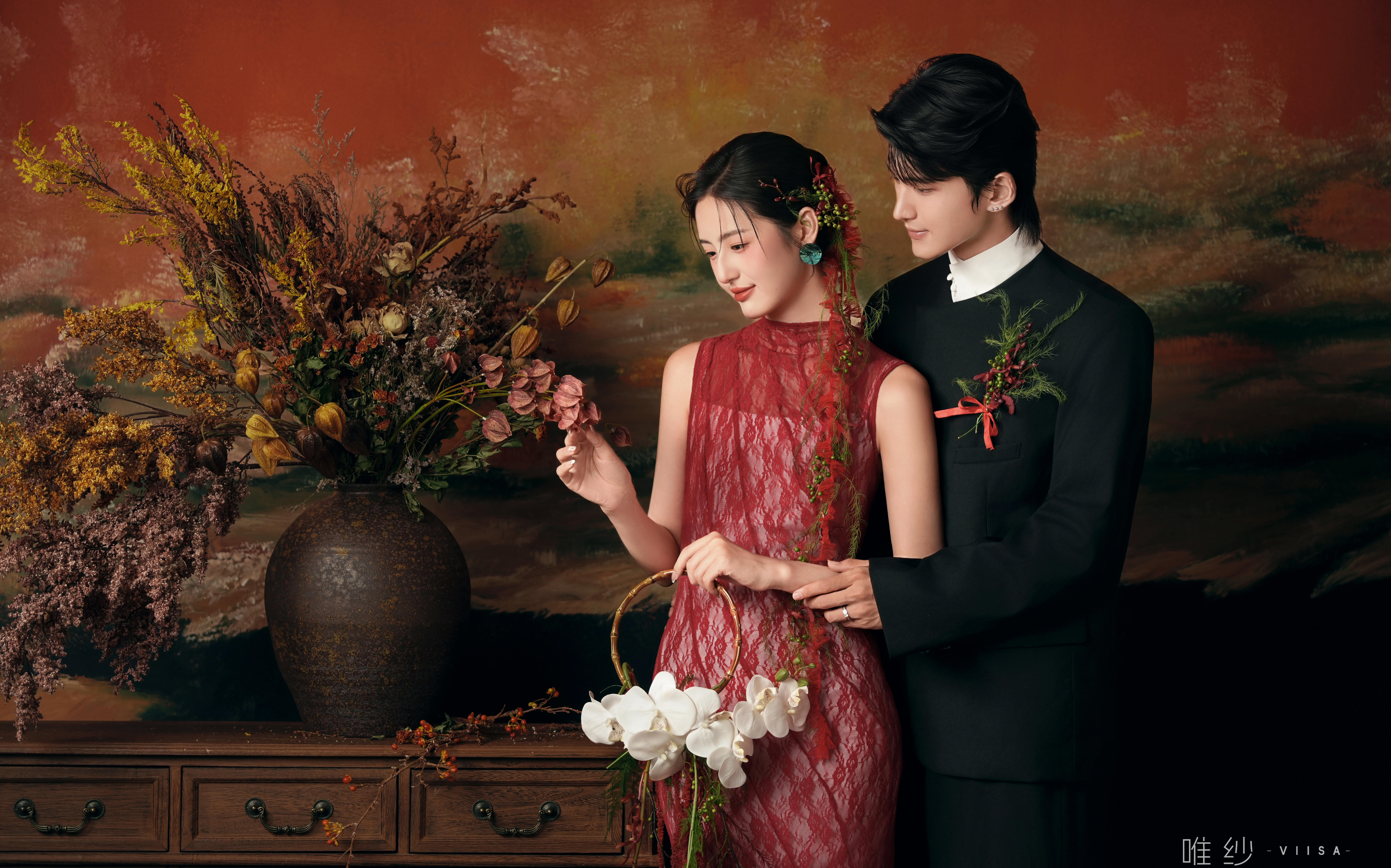 新中式婚紗照天花板