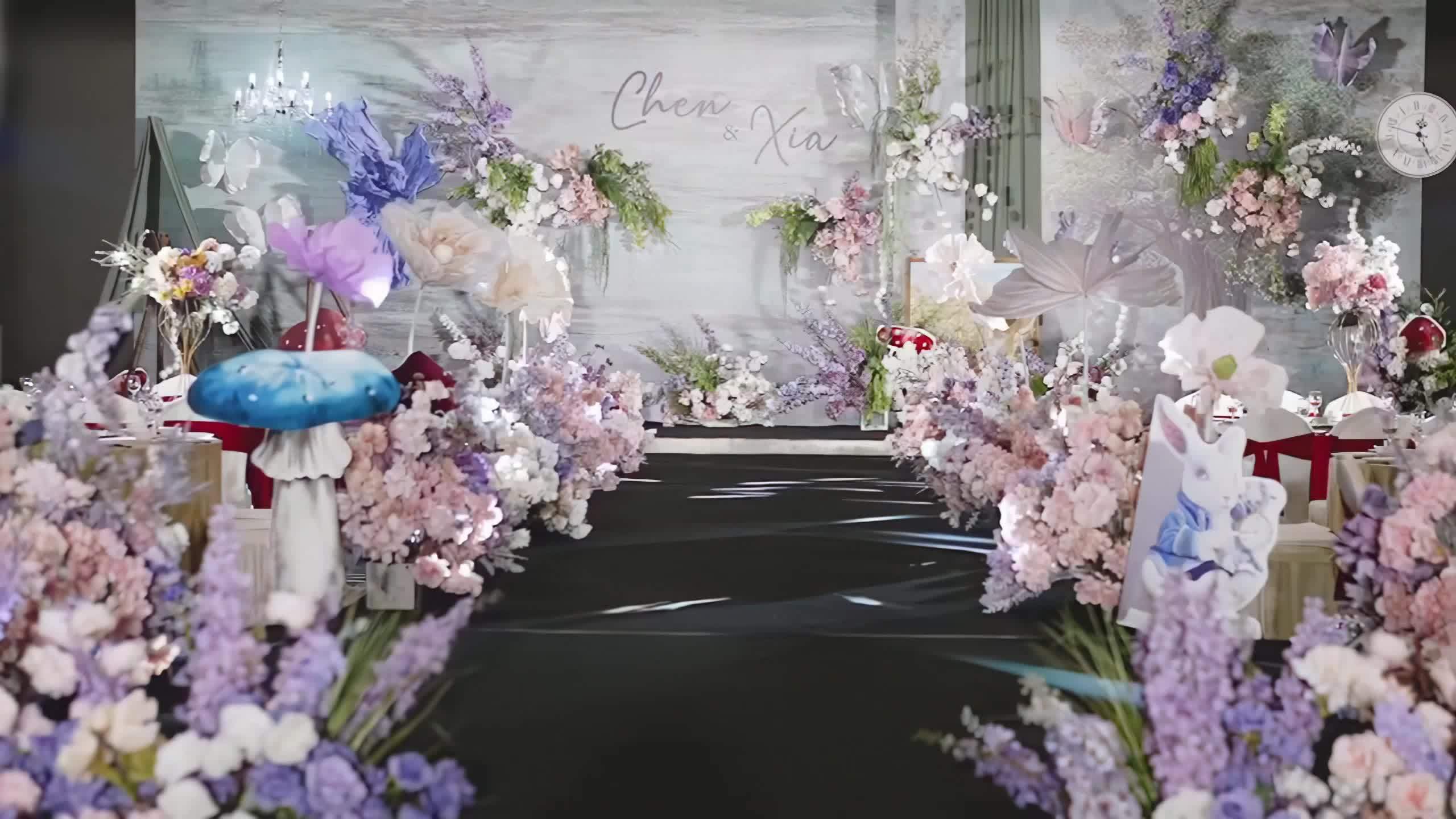 [景星門]粉紫色油畫風(fēng)婚禮