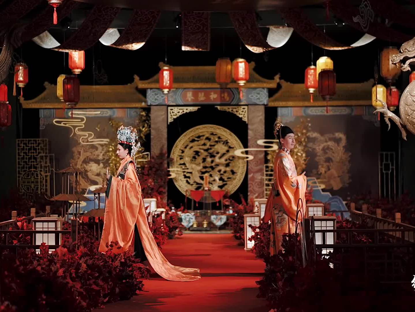 中式带妆