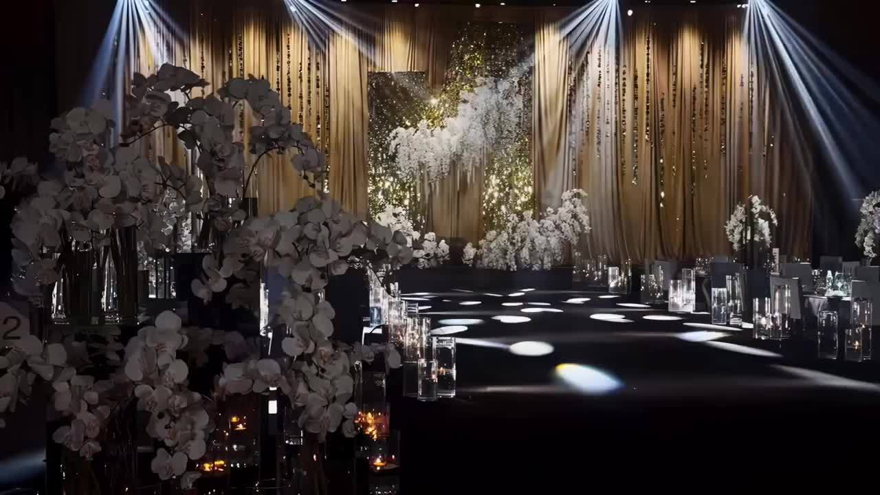 黑金老钱风高级感婚礼