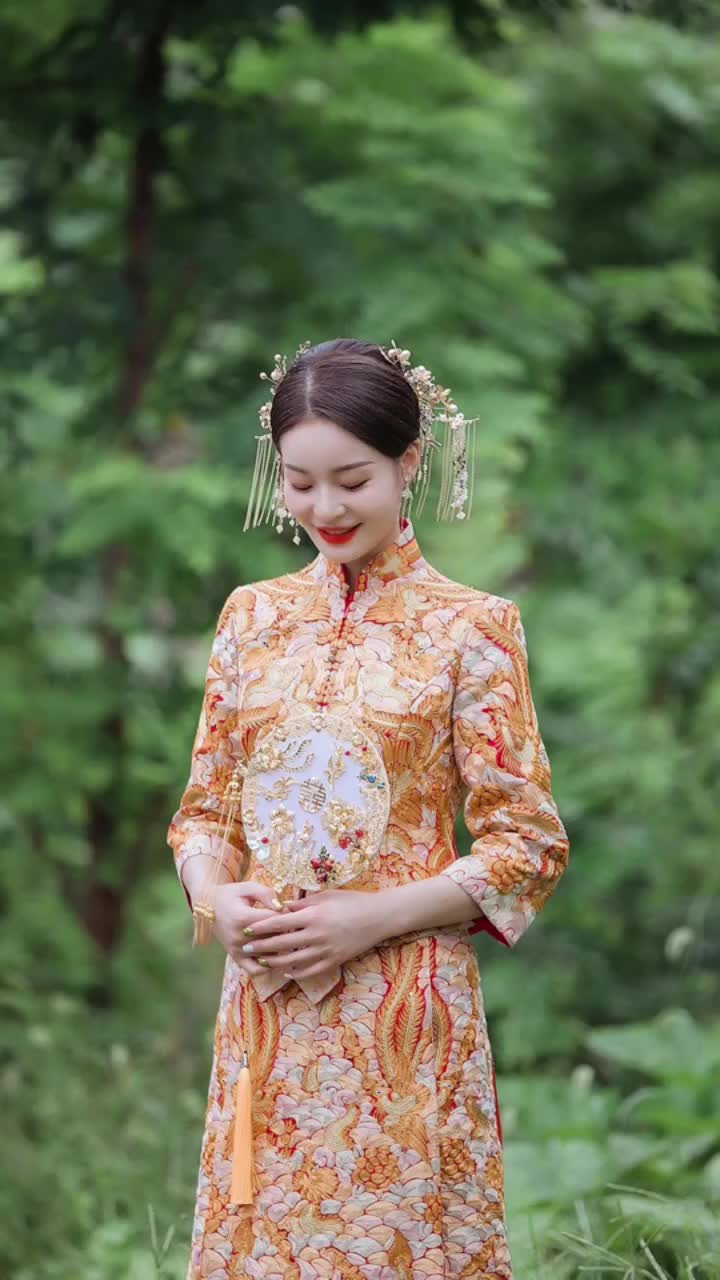 [初见囍嫁衣]高端龙凤褂中式嫁衣